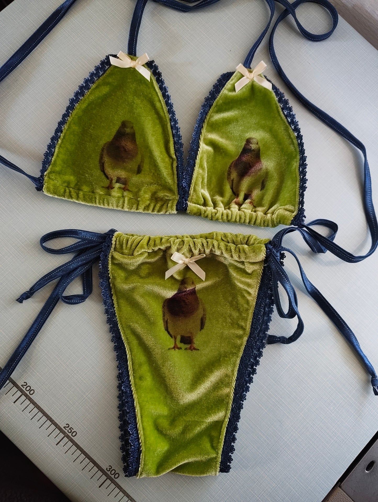 Pigeon sample lingerie set size 10