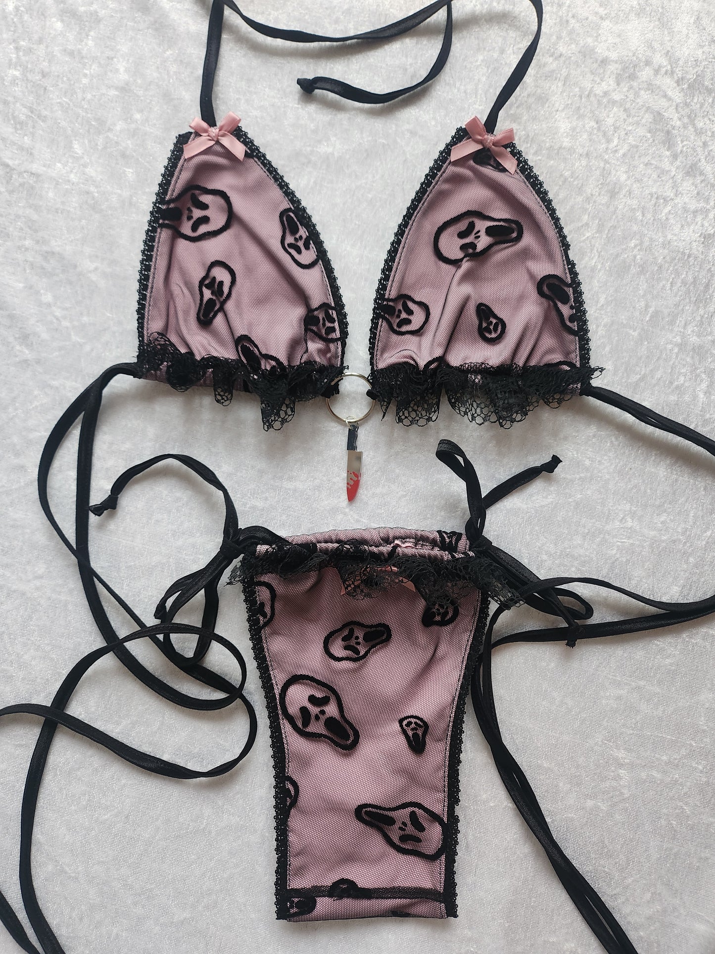 Pink GhostFace Bikini