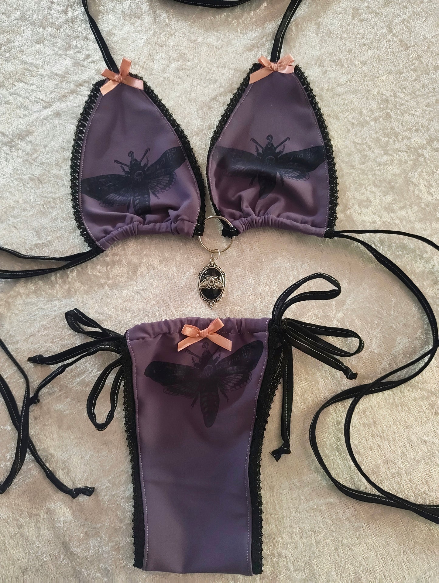Moth Bikini Purple Set