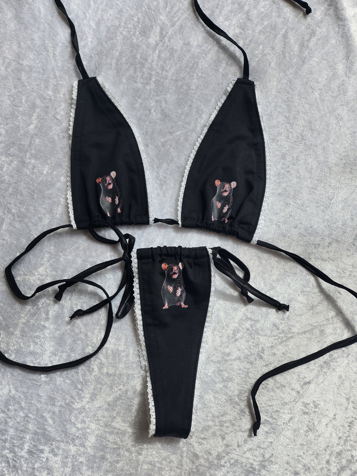 Black Rat Lingerie Set