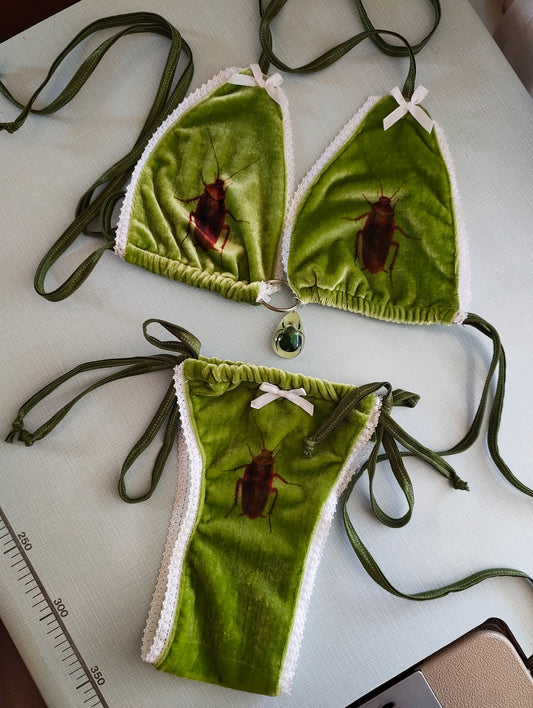 Velvet Roach Lingerie Set Pre Order