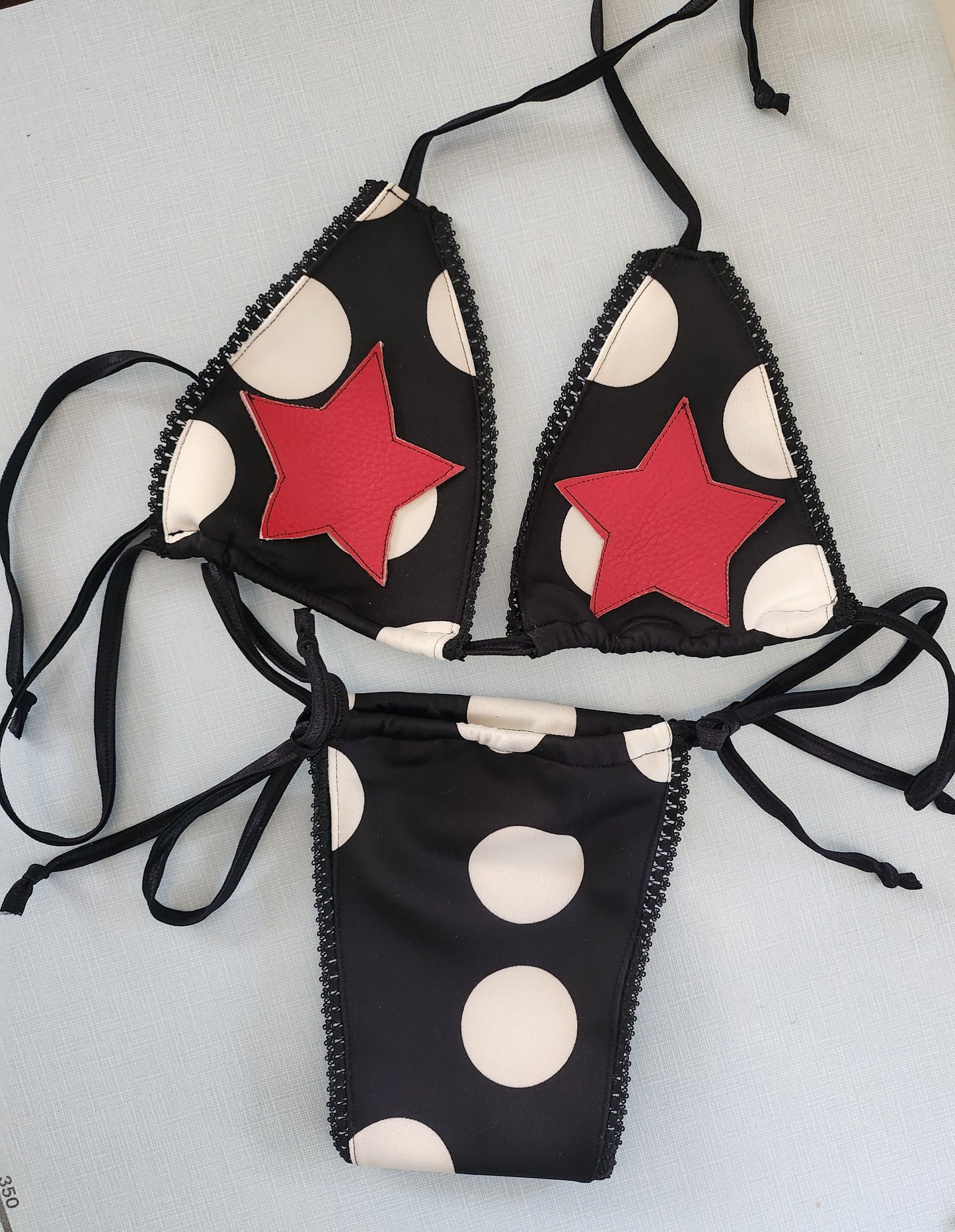 Upcycled Star Lingerie Set