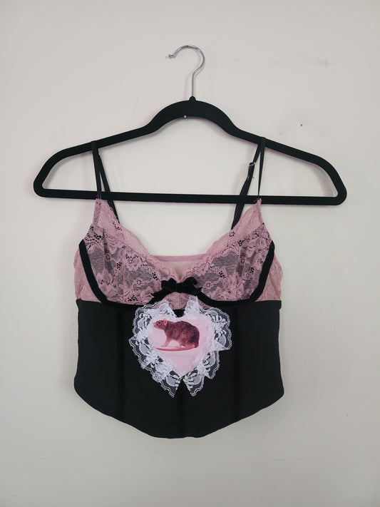 Pink Rat Upcycled Bustier
