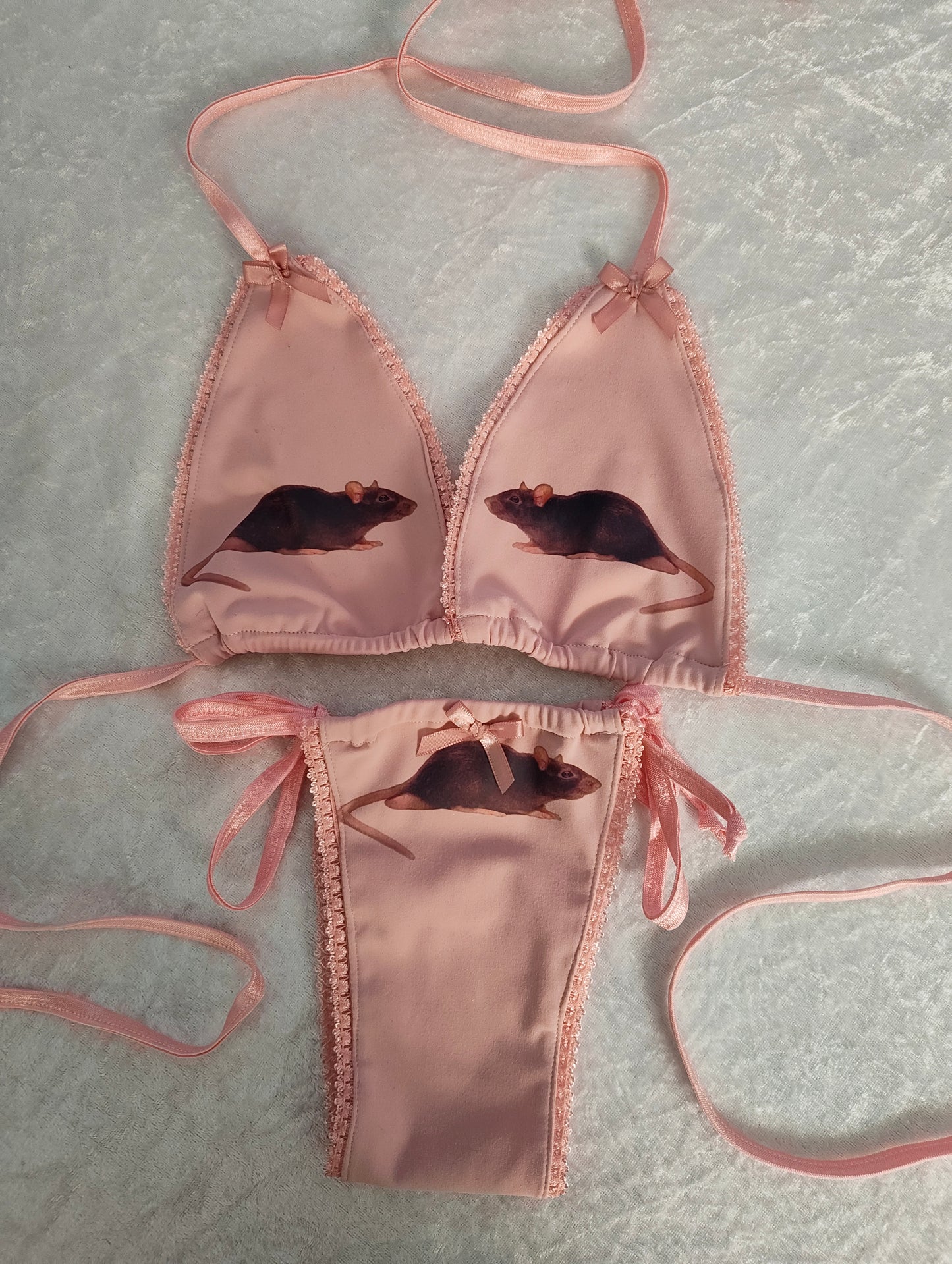 Pink Rat Bikini Set