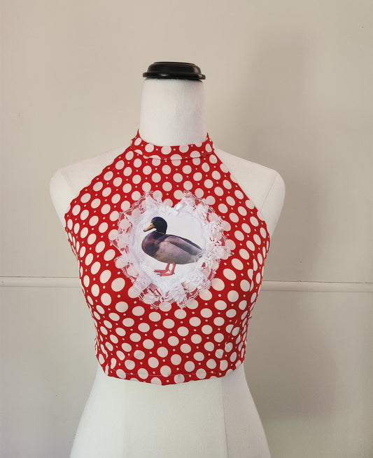 Polkaduck Halterneck