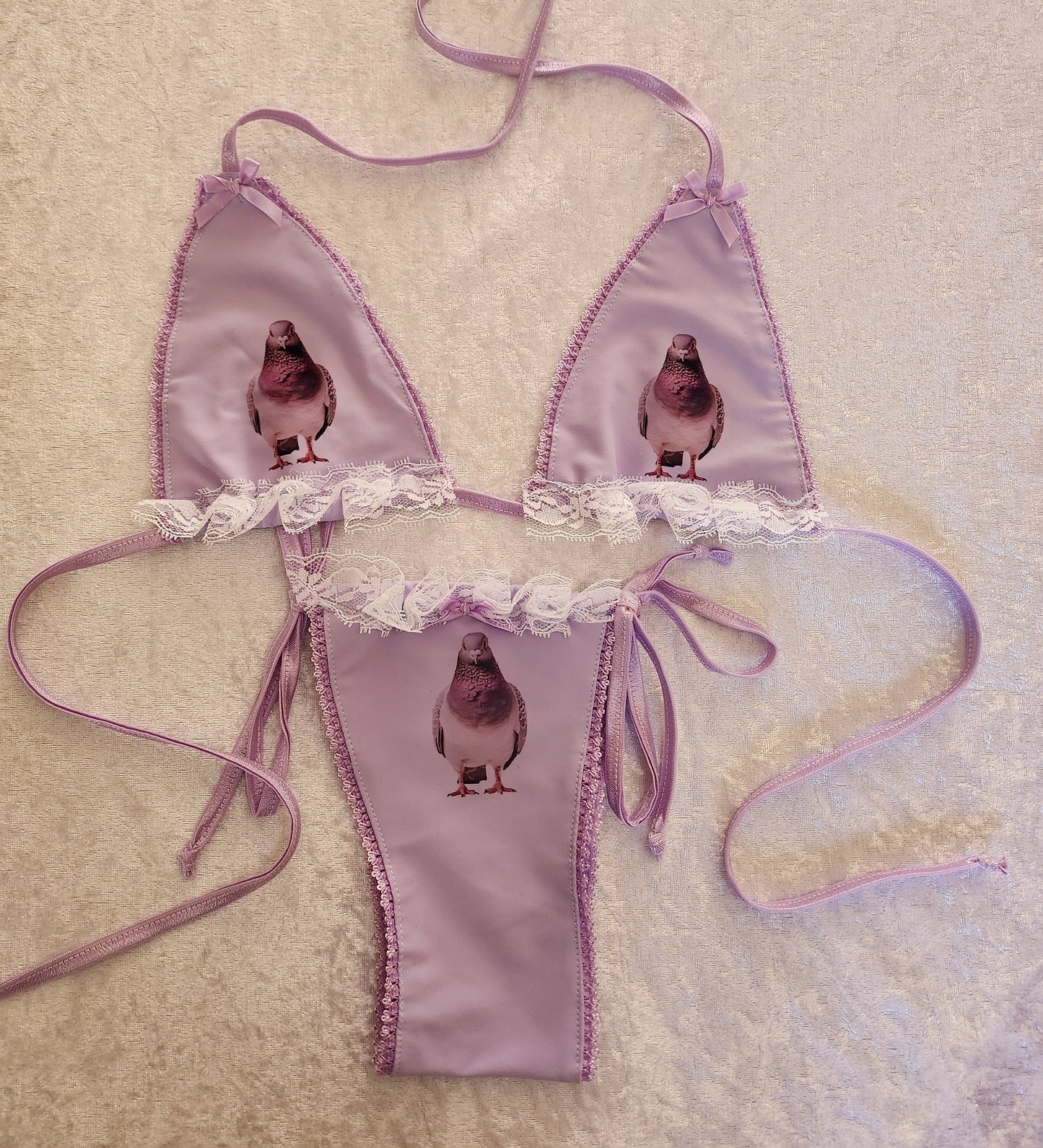 Lilac Pigeon Bikini Pre Order