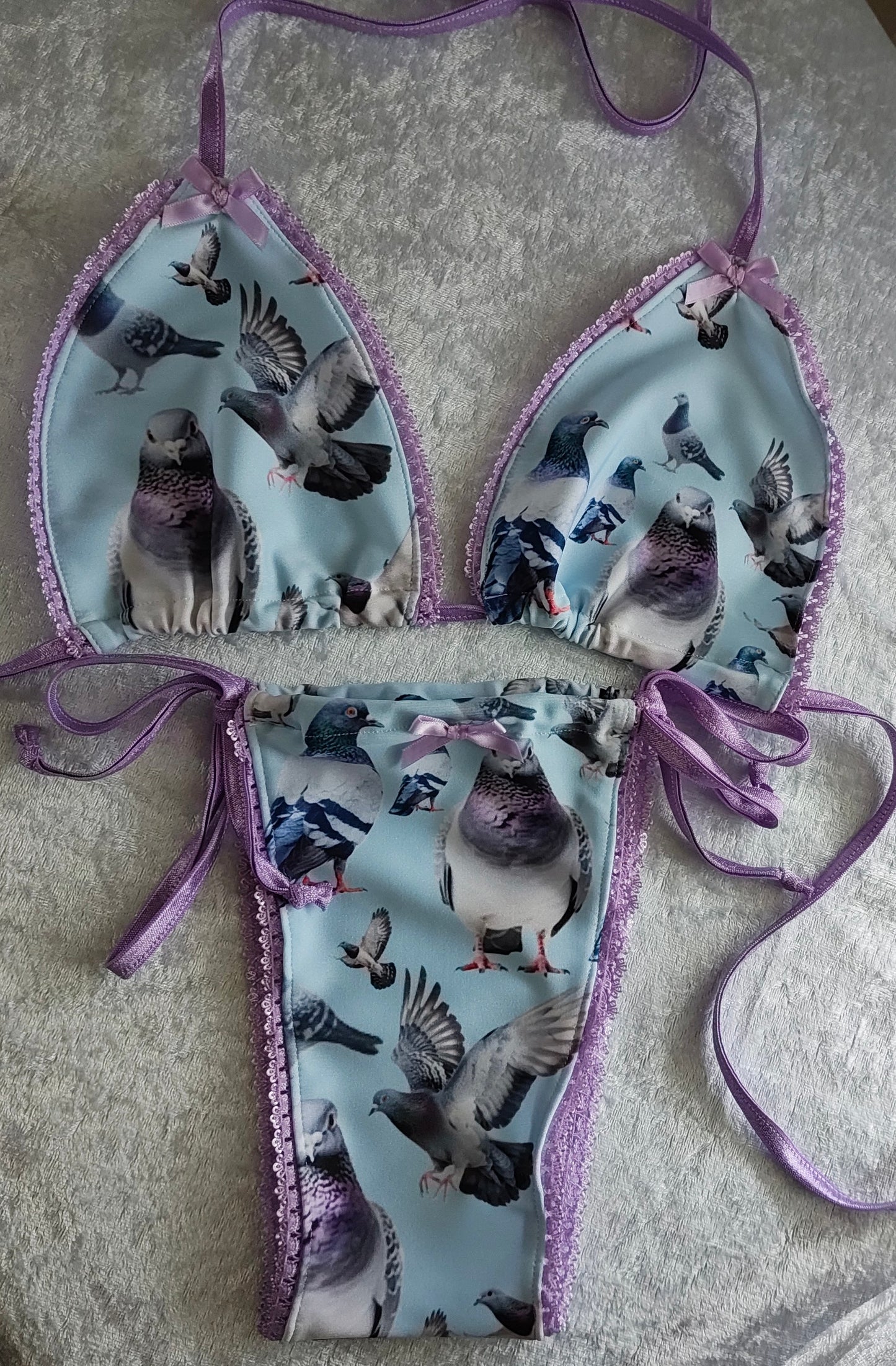 Eco Blue Pigeon Bikini Pre Order