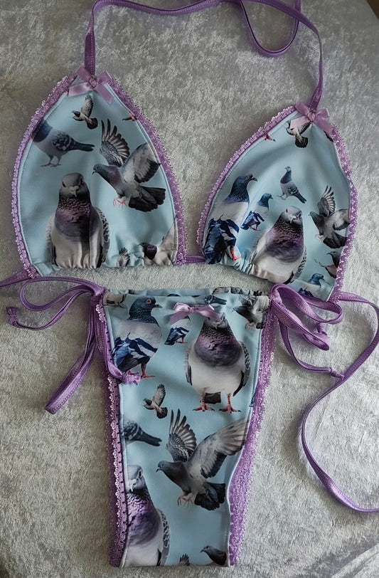 Eco Blue Pigeon Bikini Pre Order