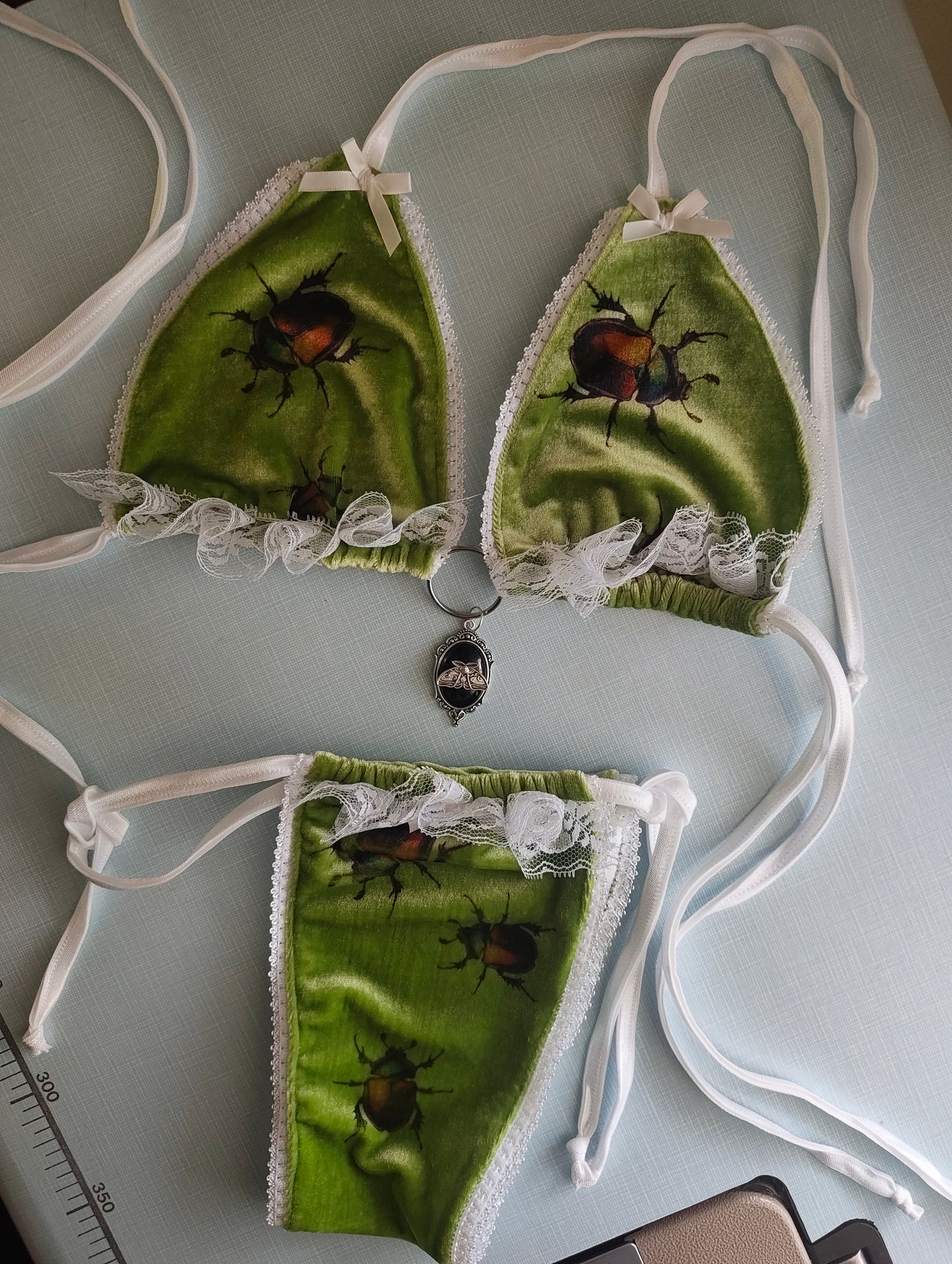 1/1 Velvet Bug Lingerie Set