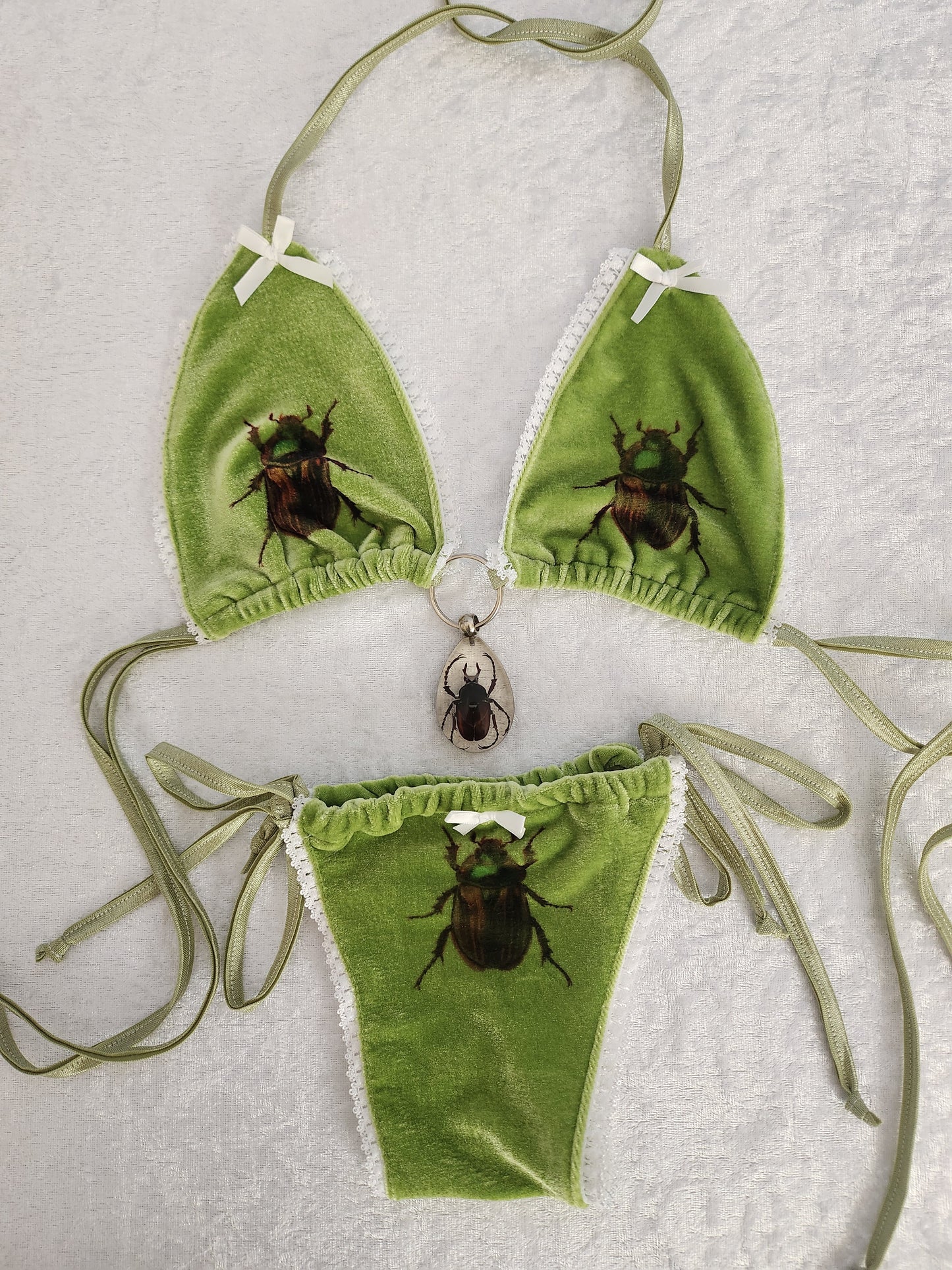 Scarab Beetle Lingerie Set