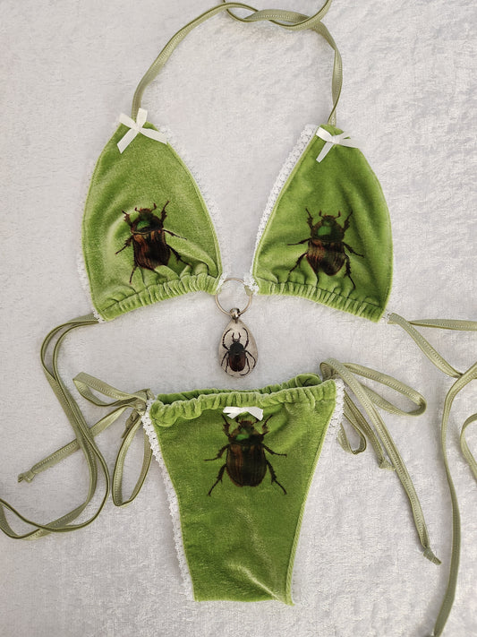 Scarab Beetle Lingerie Set