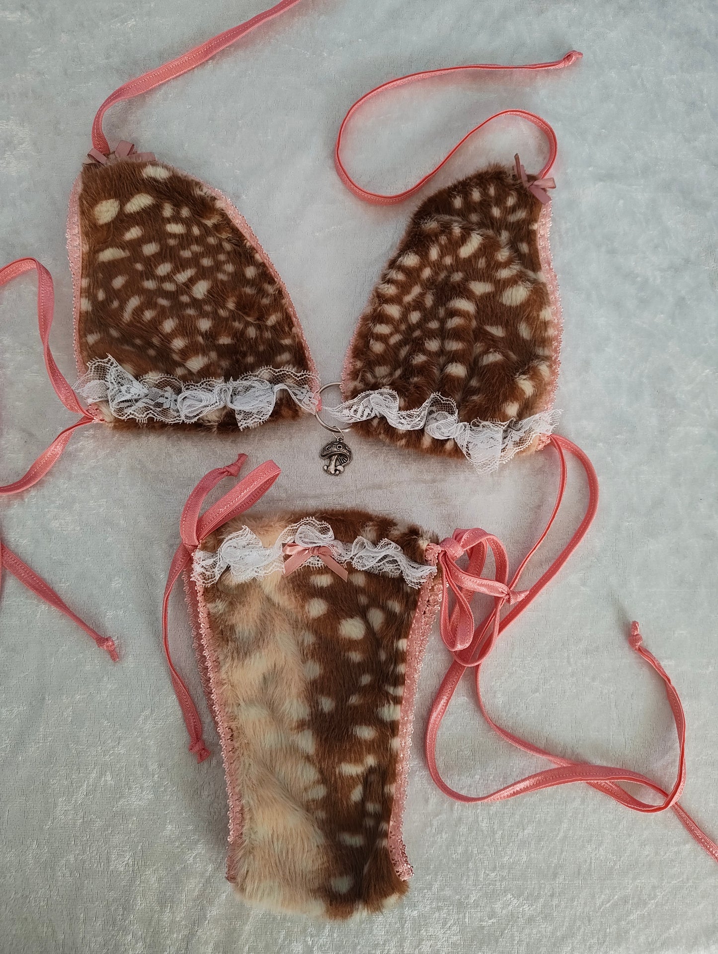 Pink Fawn Lingerie Set